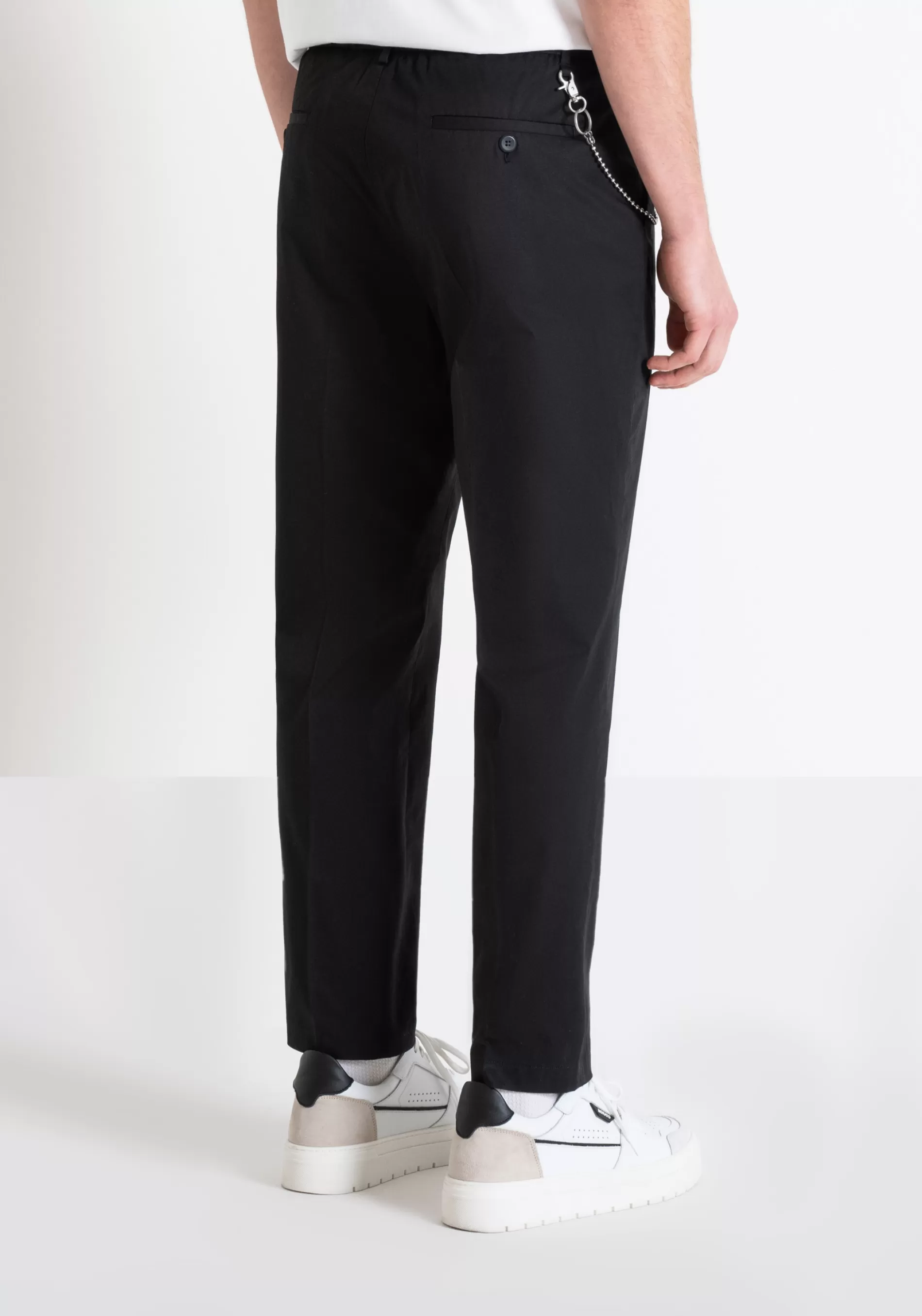 Outlet ANDREAS REGULAR FIT TROUSERS IN COTTON TWILL Trousers