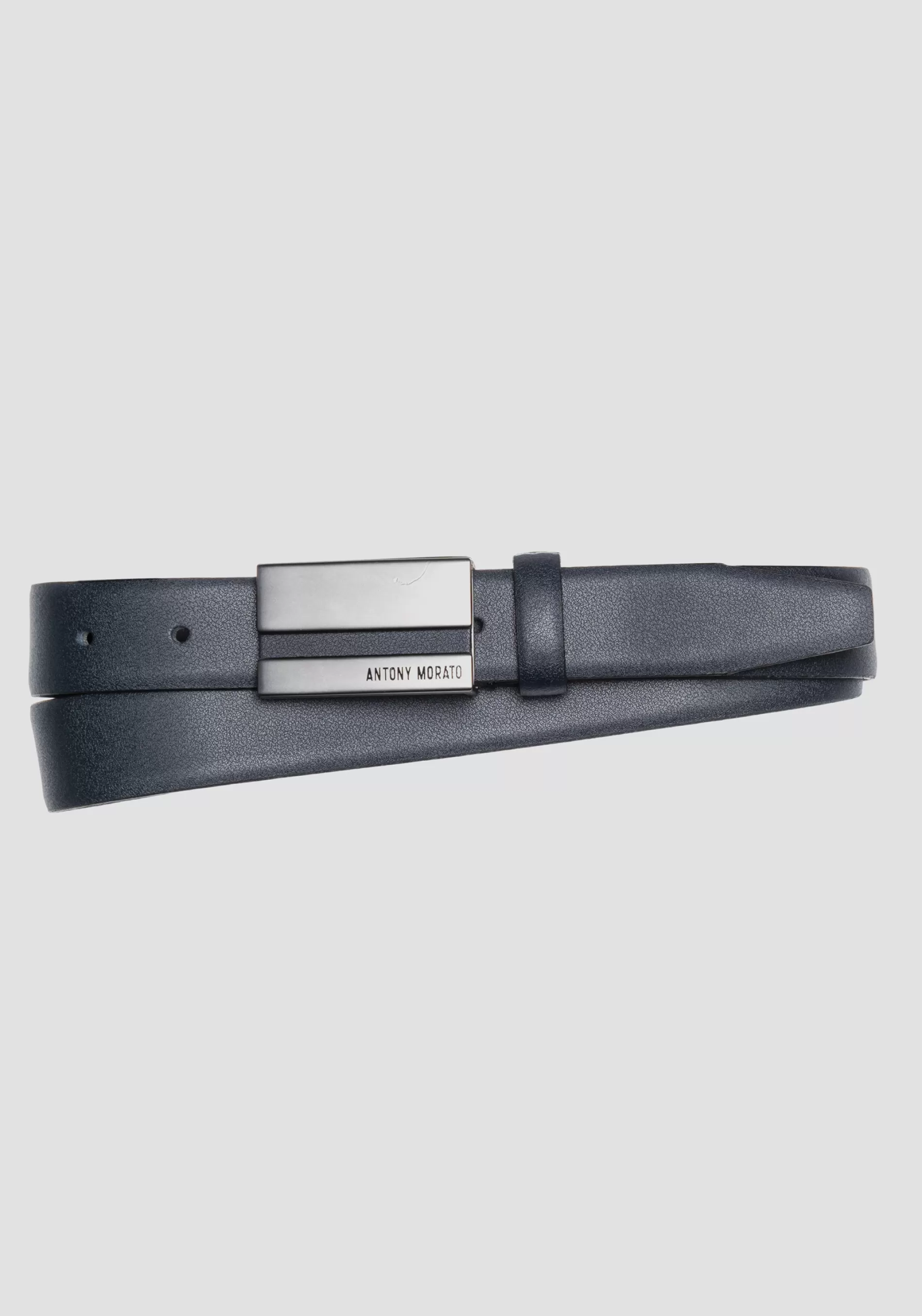 Online BELT IN GENUINE LEATHER WITH LOGO TAB Belts