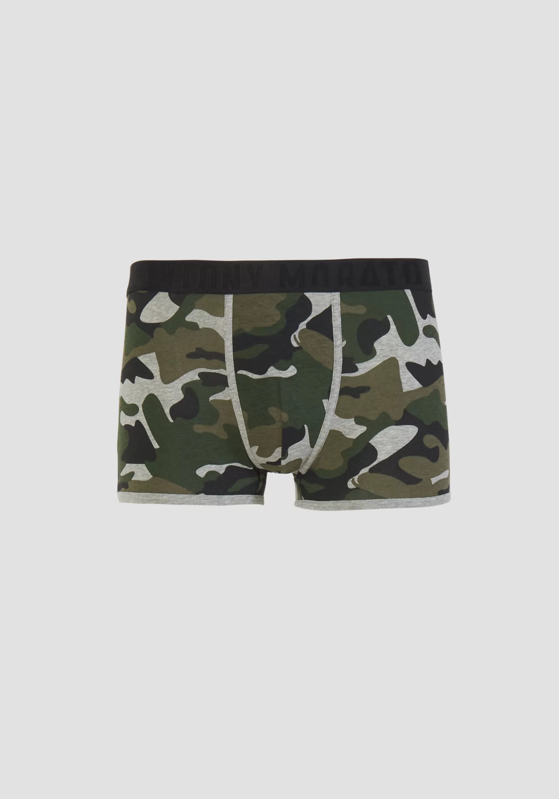 Outlet COTTON BOXERS WITH CAMOUFLAGE PATTERN Underwear