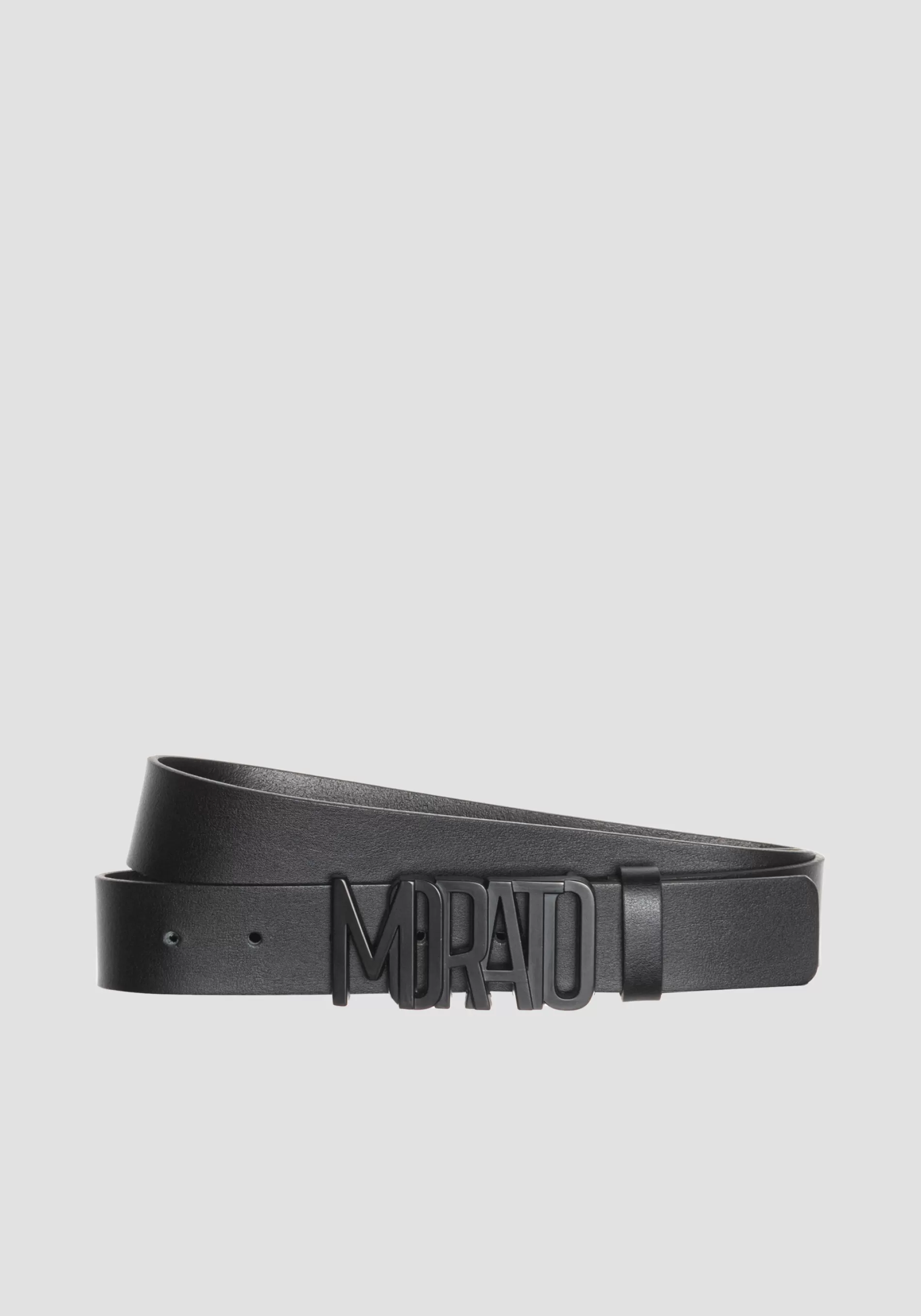 Cheap GENUINE LEATHER BELT WITH "MORATO" TAB Belts