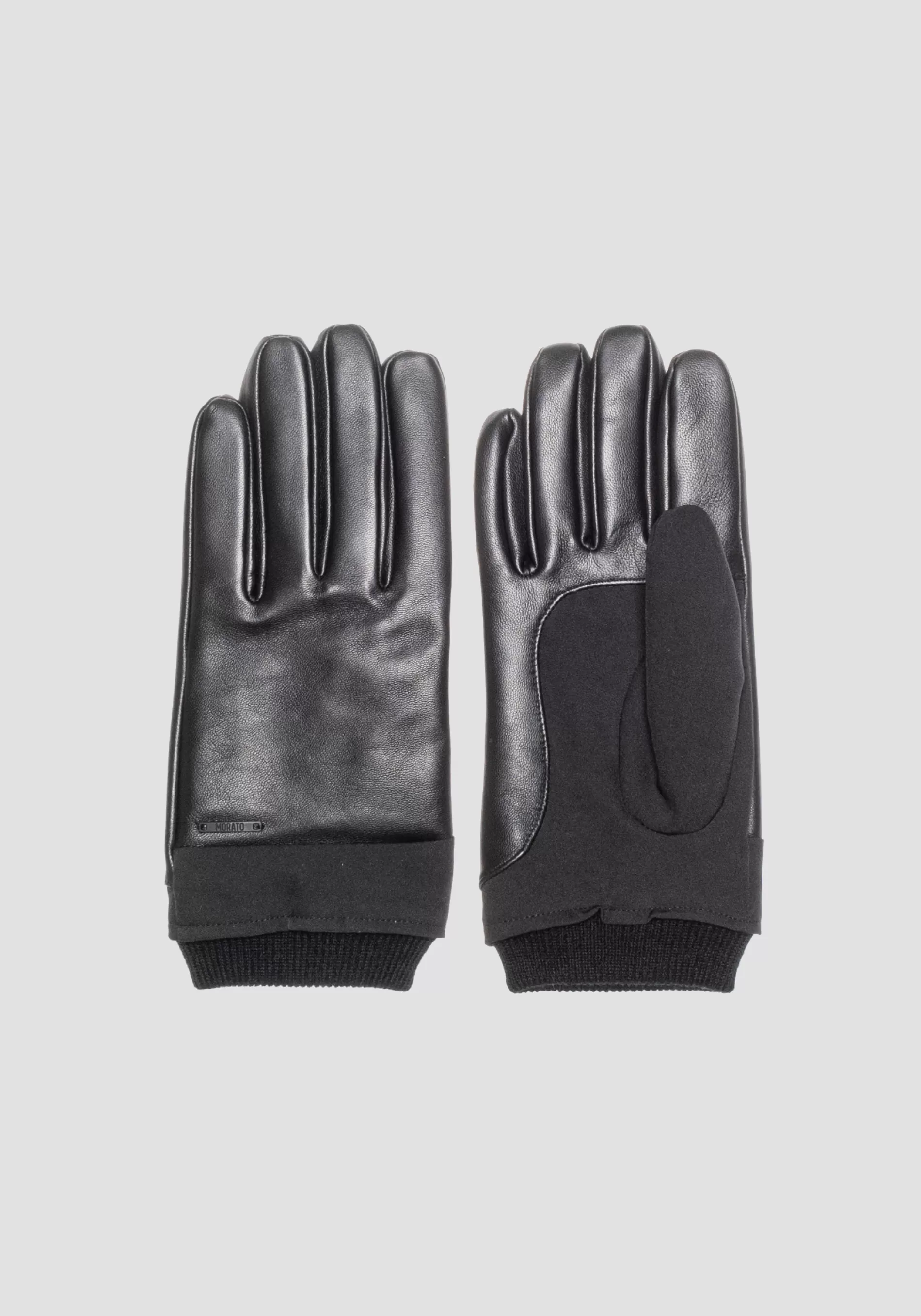 Outlet GLOVES IN FABRIC AND GENUINE LEATHER Gloves