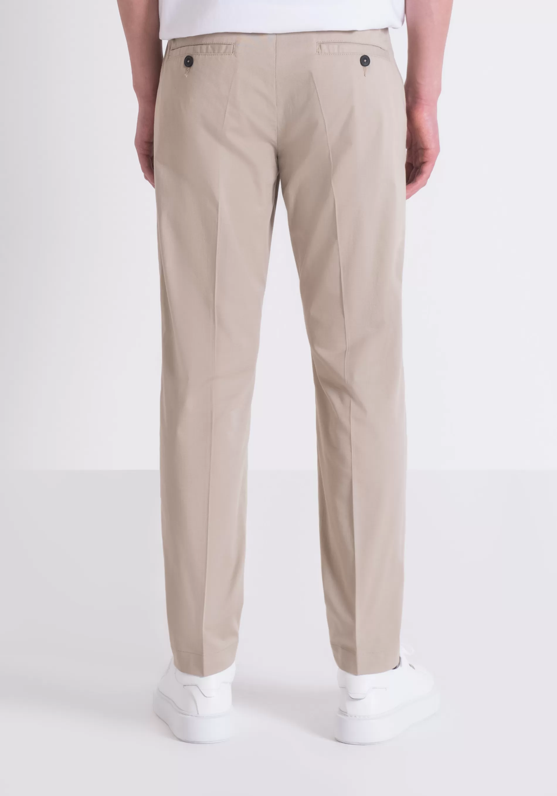 Outlet MARK SLIM FIT TROUSERS IN ELASTIC COTTON TWILL Trousers