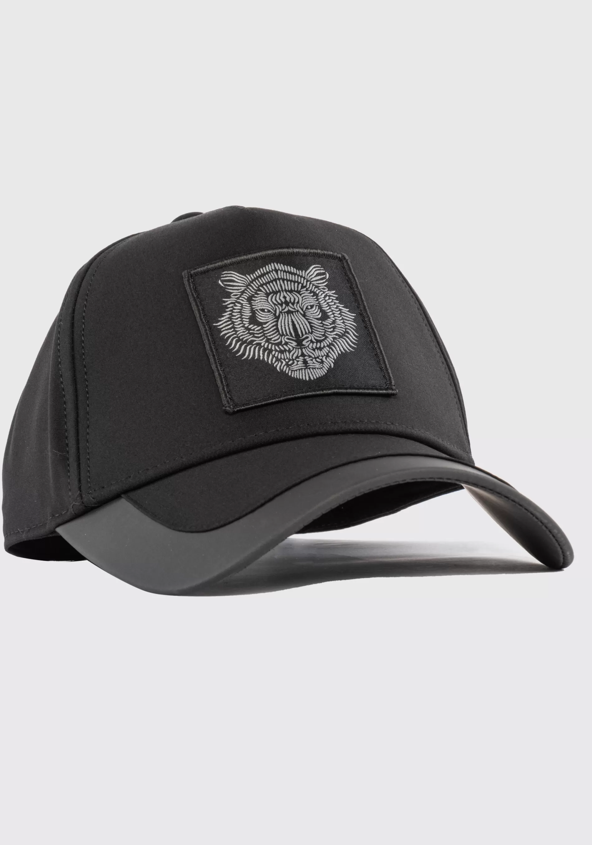 Best POPLIN BASEBALL CAP WITH WHITE TIGER PRINT Hats