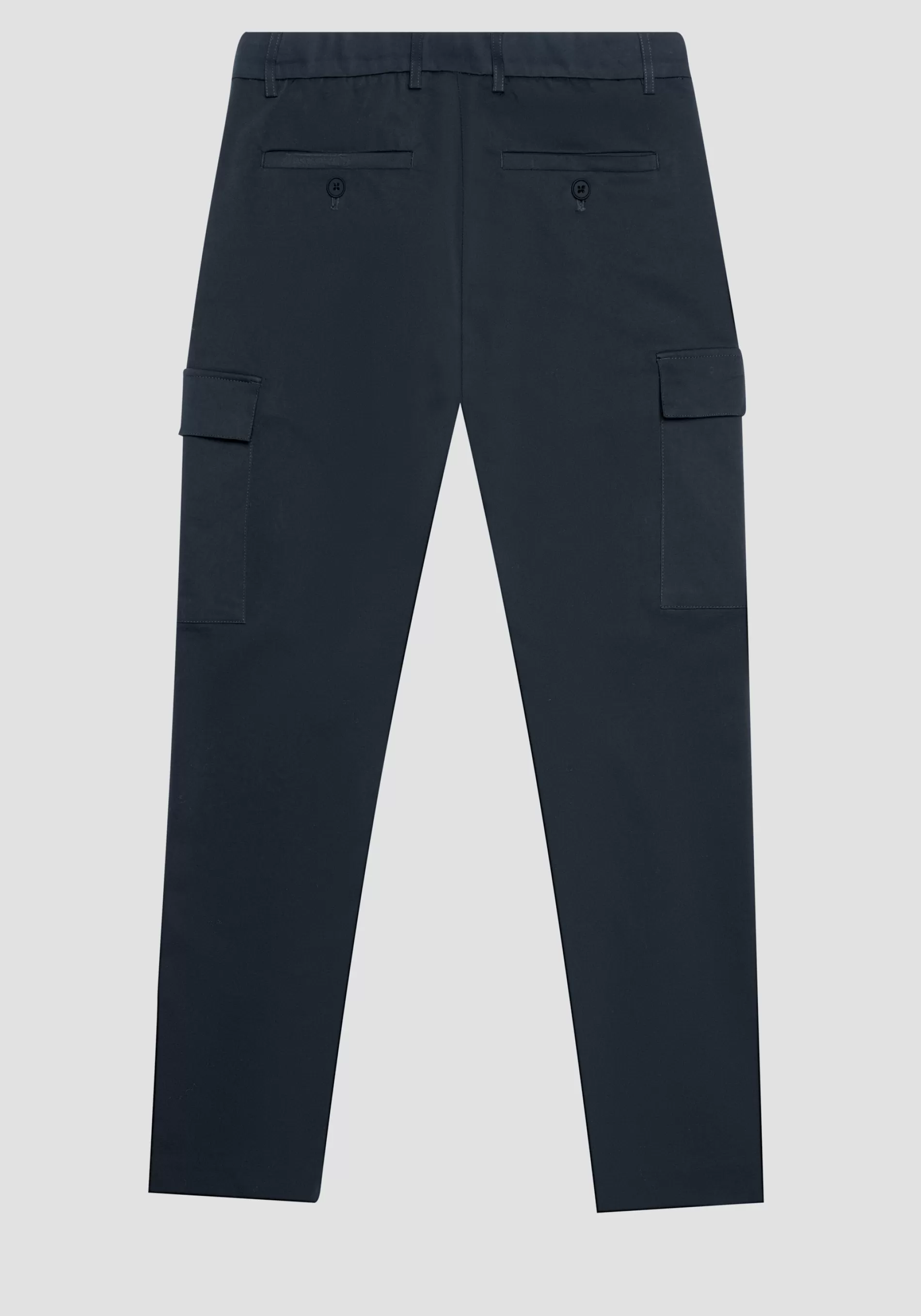 Best "BJORN" SKINNY FIT TROUSERS IN ELASTIC COTTON BLEND WITH SIDE POCKETS AND ZIP ON THE BOTTOM Trousers