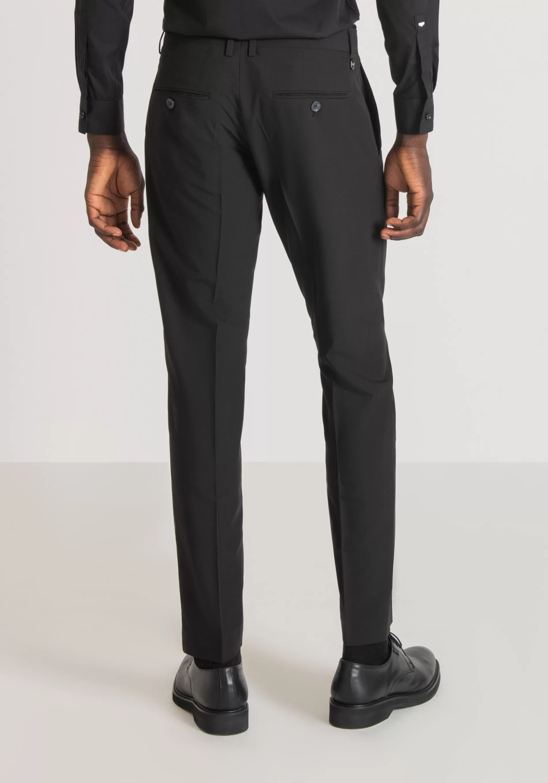 Clearance "BONNIE" SLIM FIT TROUSERS IN STRETCH VISCOSE BLEND Trousers