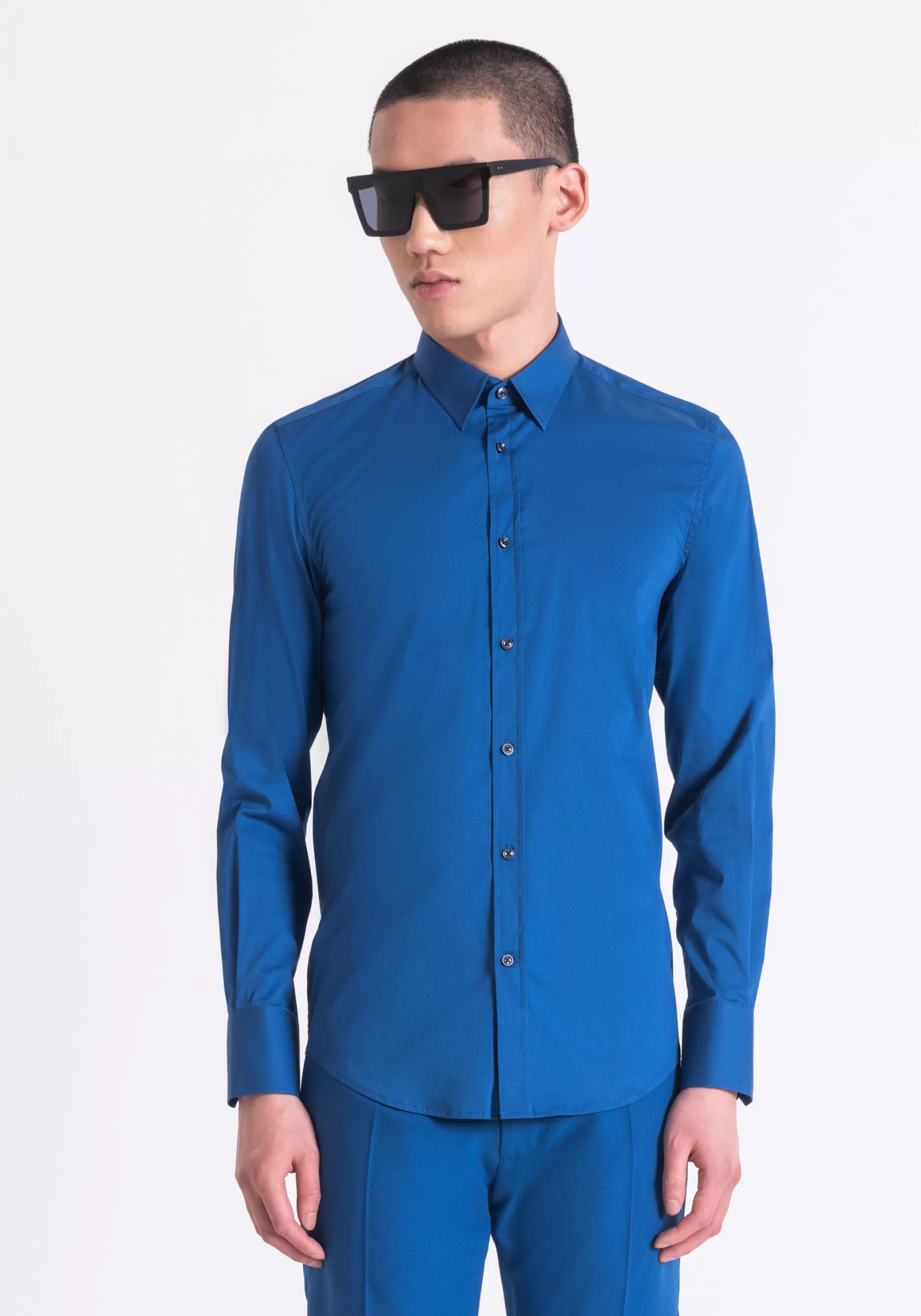 Cheap "MILANO" SUPER SLIM FIT SHIRT IN ELASTIC COTTON POPLIN Shirts