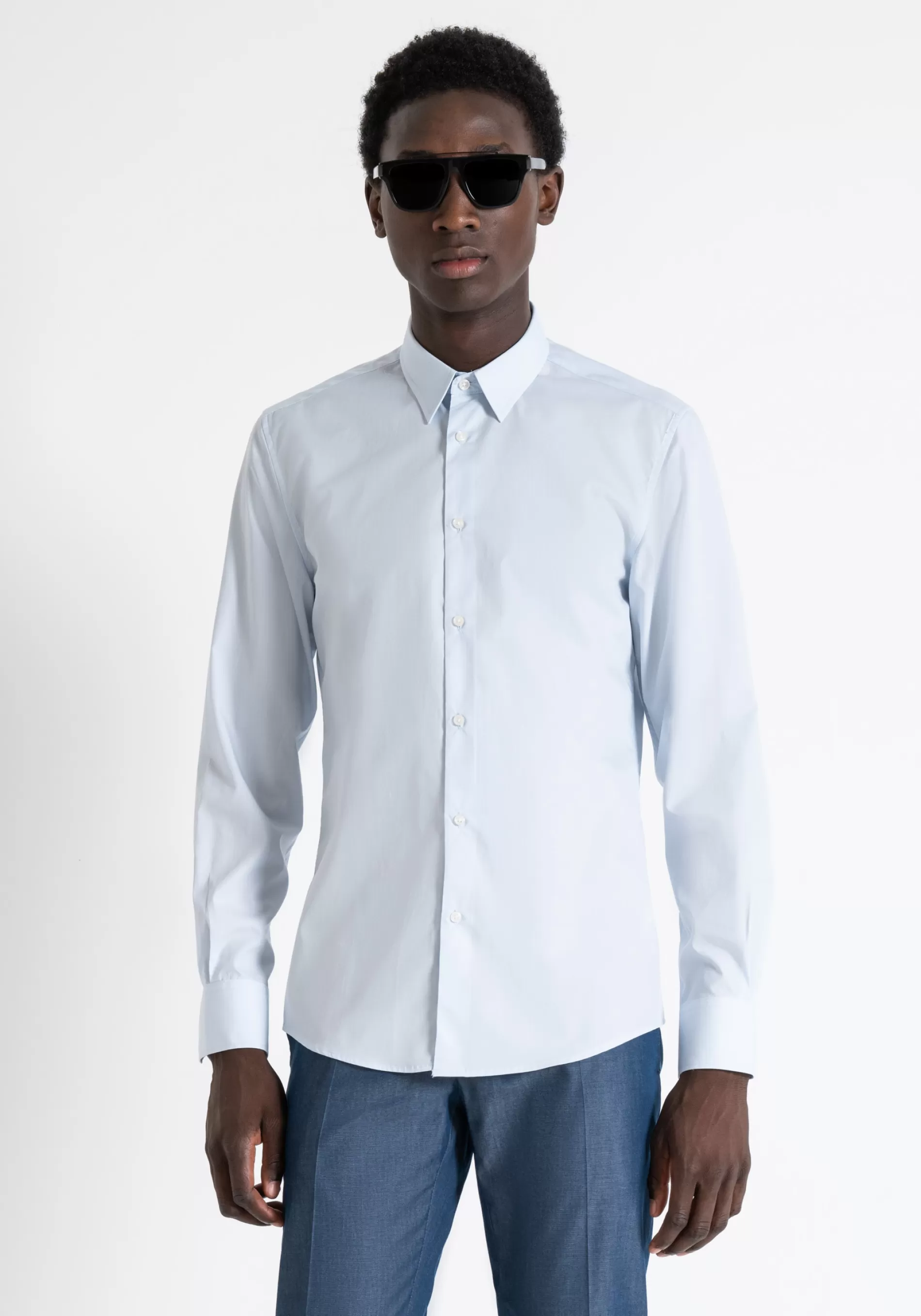 Online "NAPOLI" SLIM FIT SHIRT IN EASY IRON COTTON Shirts