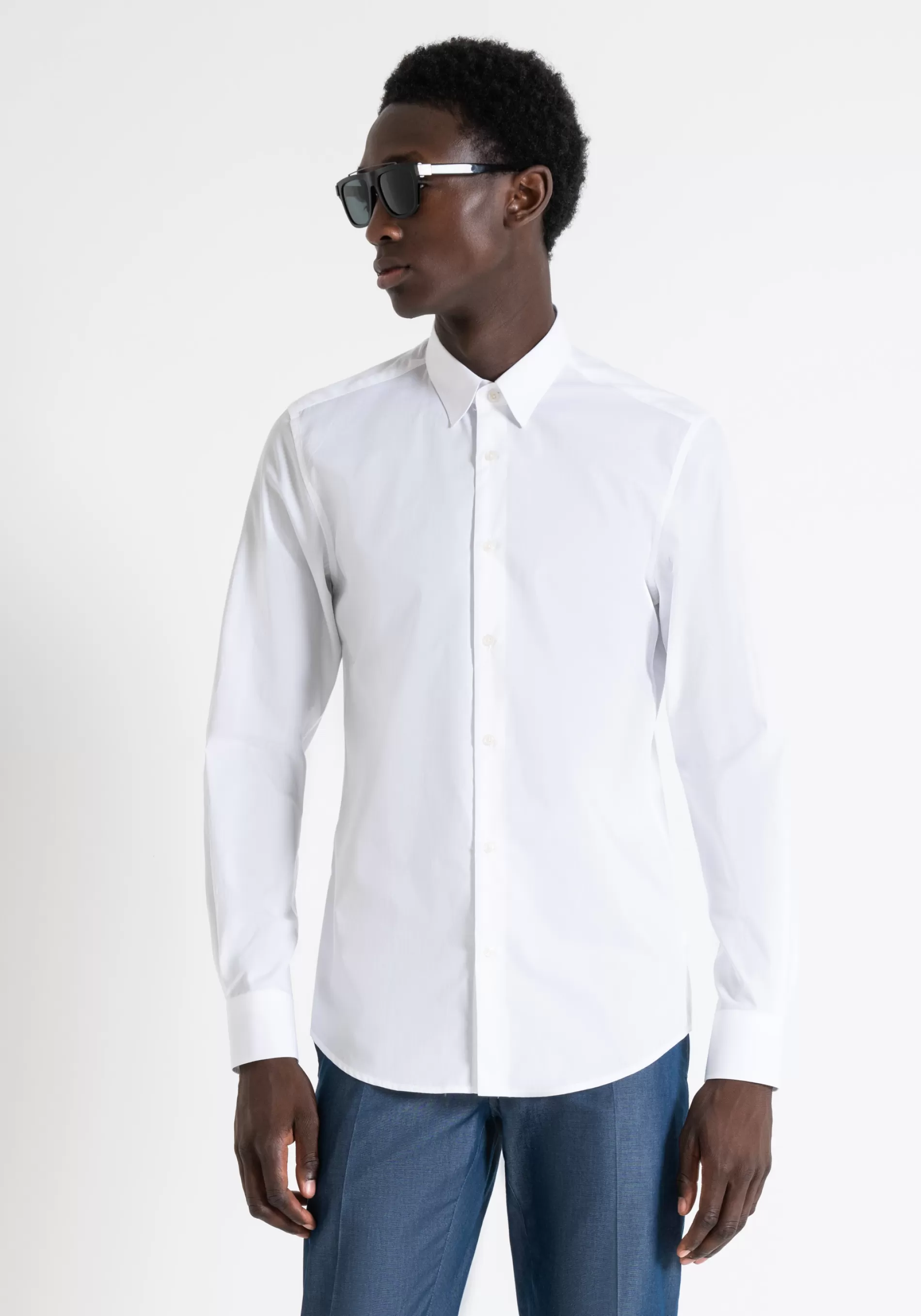 Fashion "NAPOLI" SLIM FIT SHIRT IN EASY IRON COTTON Shirts