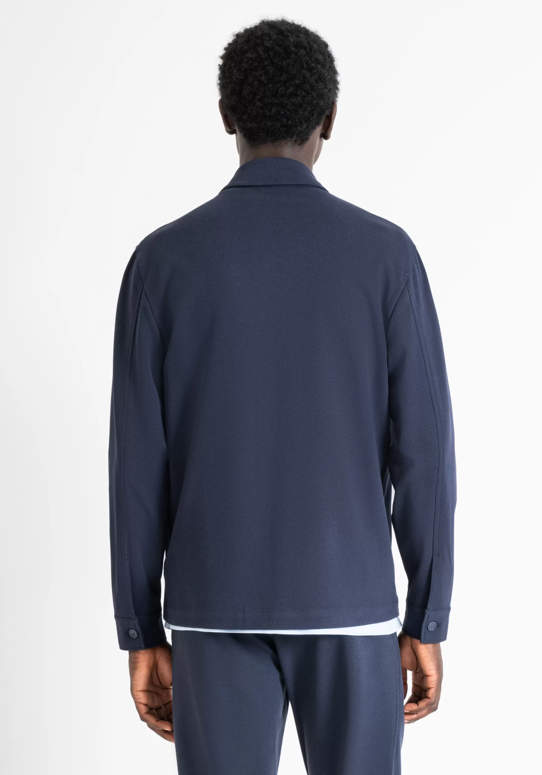 Outlet "OSLO" STRAIGHT FIT SHIRT IN STRETCH COTTON TWILL WITH POCKETS Shirts