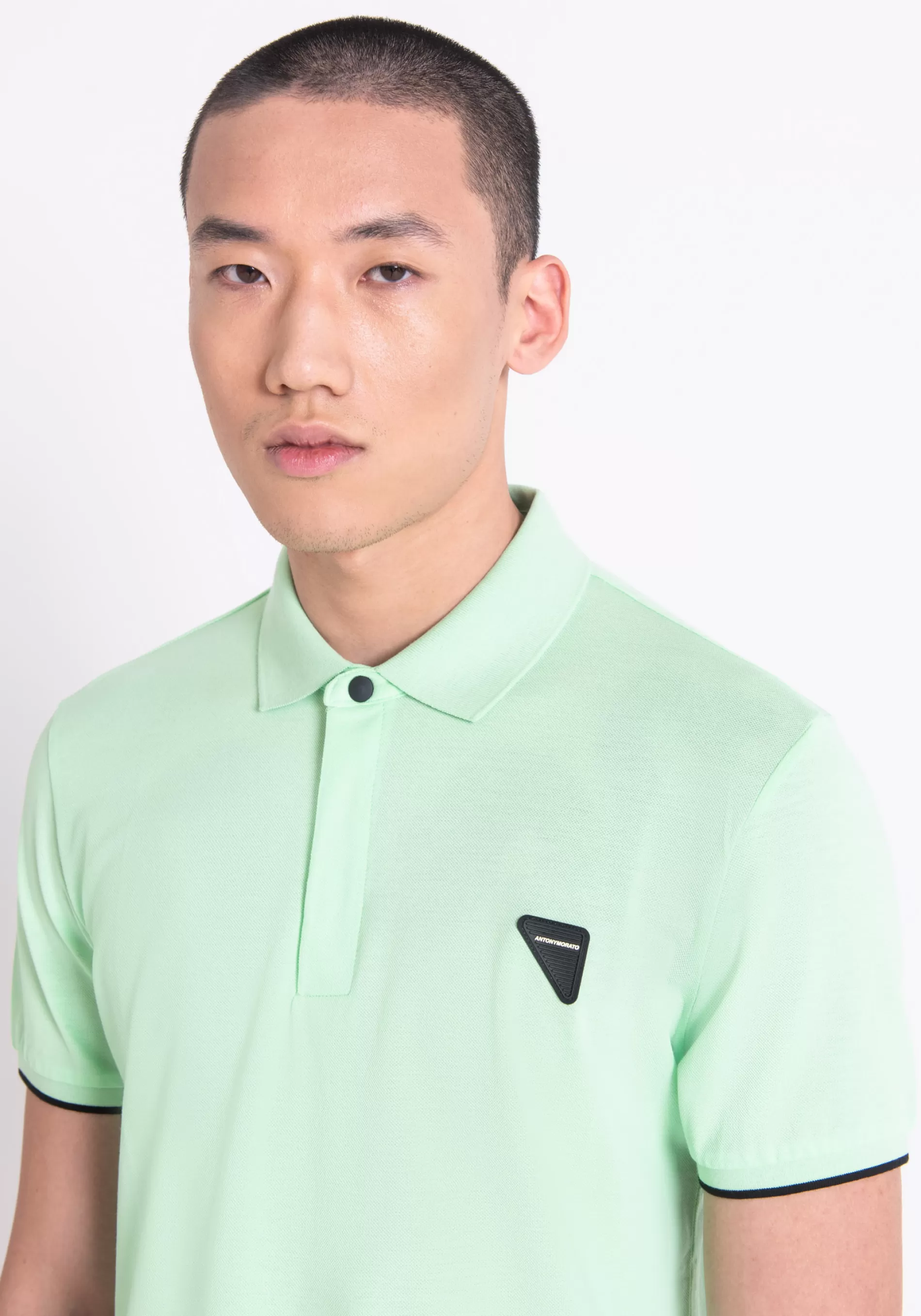 Outlet REGULAR FIT MERCERIZED PIQUÉ POLO WITH LOGO PATCH T-shirts and Polo