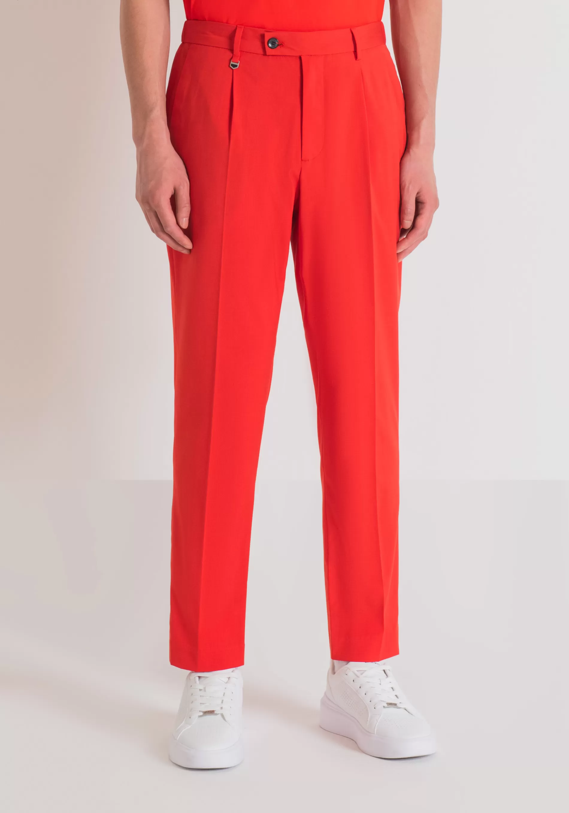 Fashion REGULAR FIT "LUIS" PANTS IN STRETCH VISCOSE BLEND Trousers