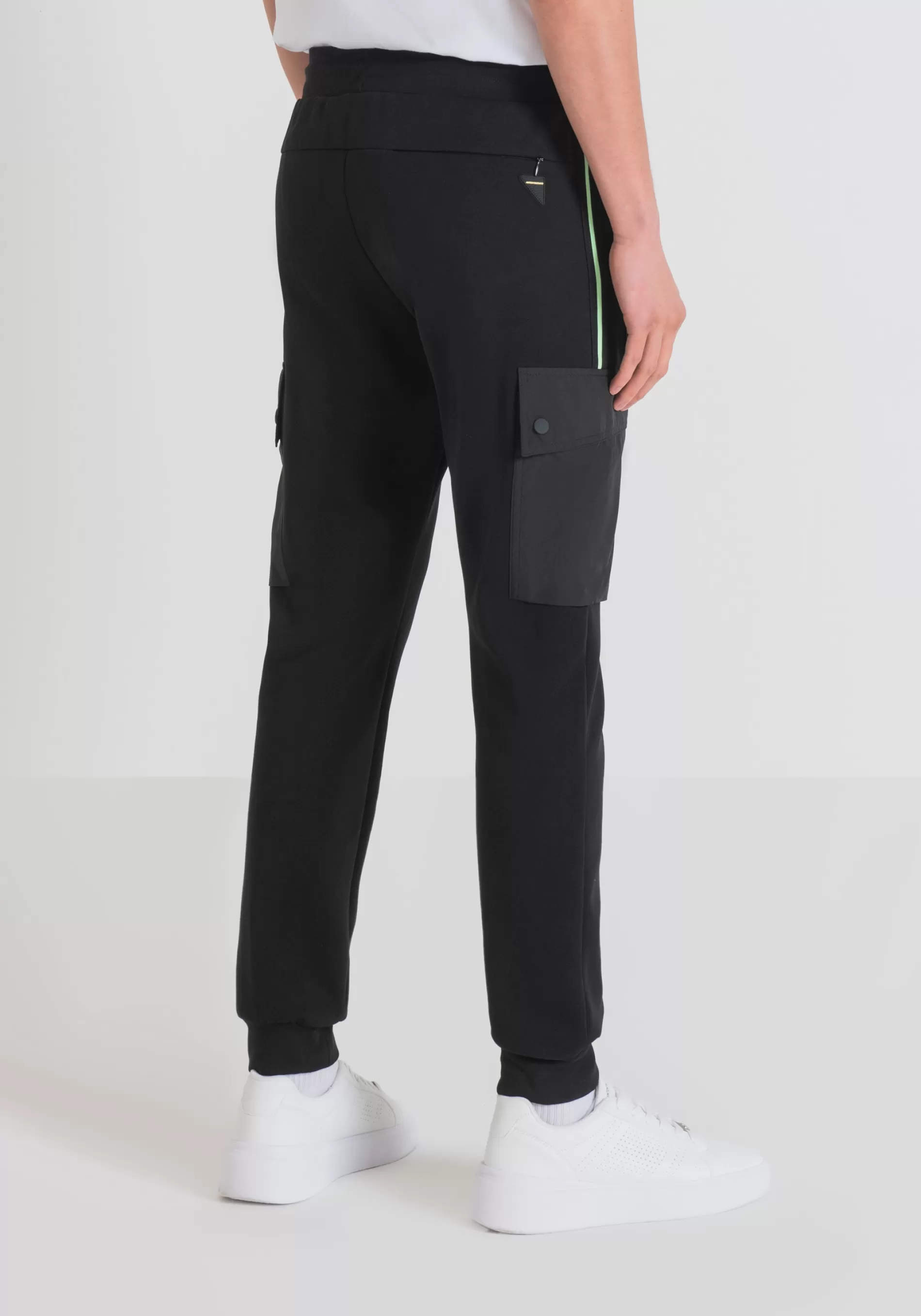 Outlet REGULAR FIT TROUSERS IN COTTON BLEND WITH SIDE POCKETS Trousers