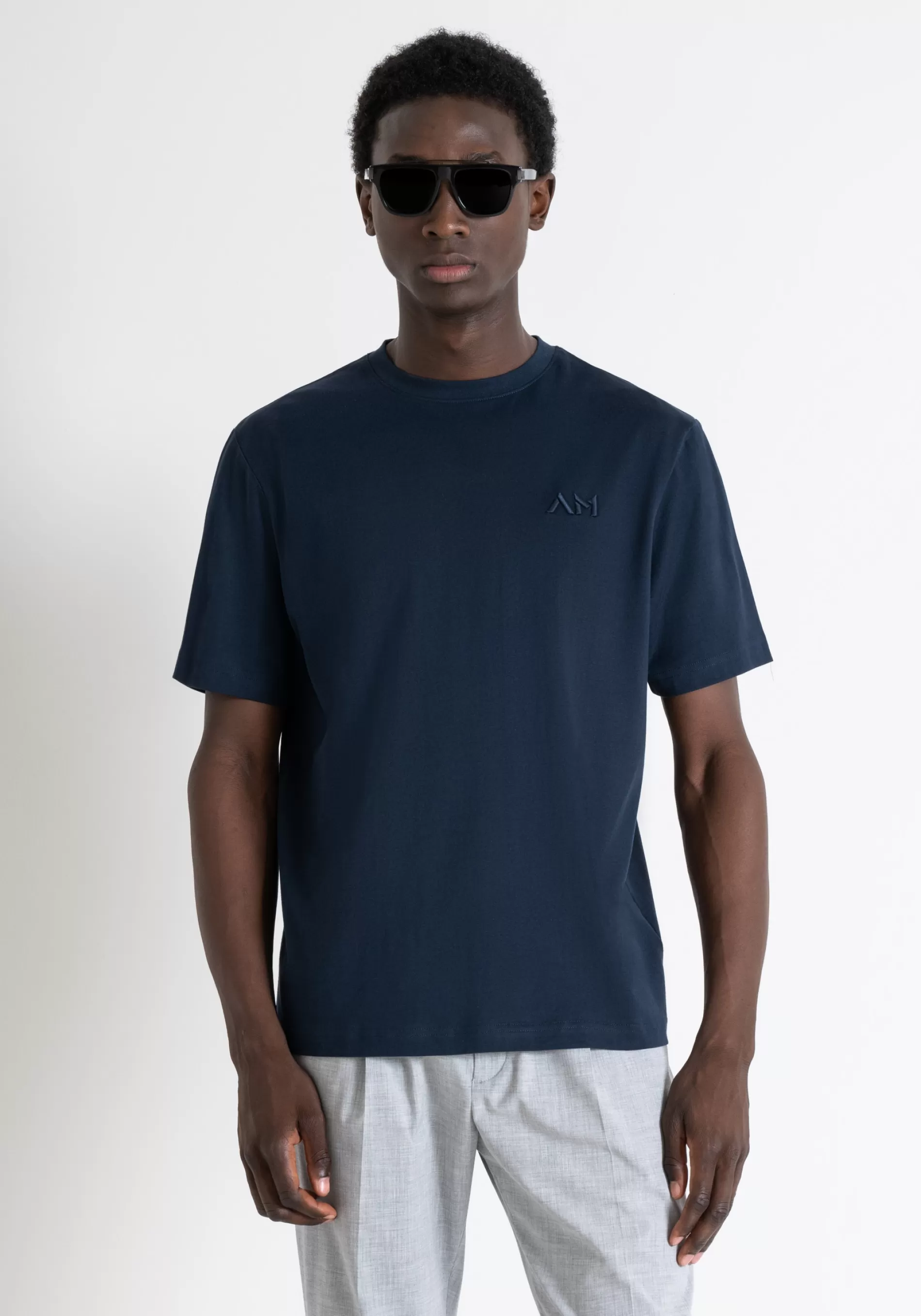 Discount RELAXED FIT T-SHIRT IN COTTON WITH EMBROIDERED LOGO T-shirts and Polo