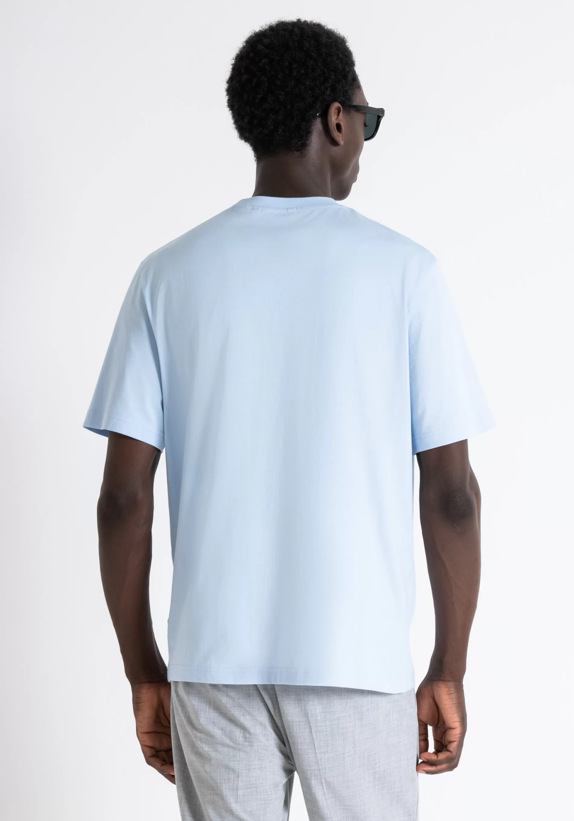 New RELAXED FIT T-SHIRT IN COTTON WITH EMBROIDERED LOGO T-shirts and Polo