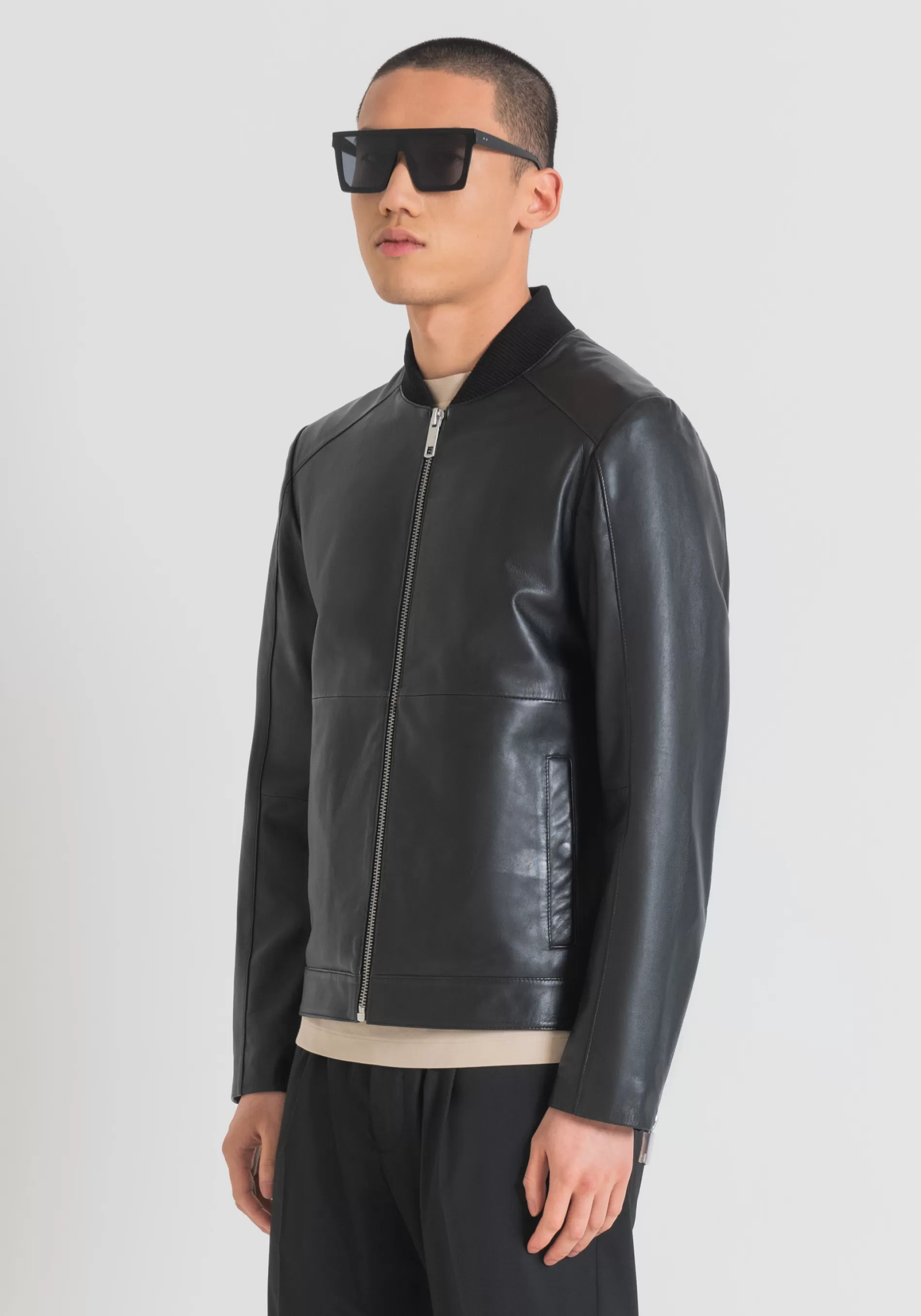 Best SLIM FIT JACKET IN GENUINE LEATHER Leather Coats | Field Jackets and Coats