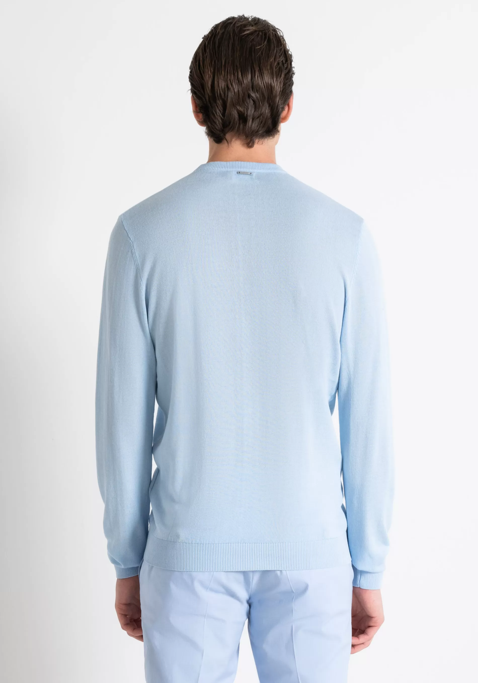 Online SLIM FIT SWEATER IN VISCOSE MIXED YARN Knitwear