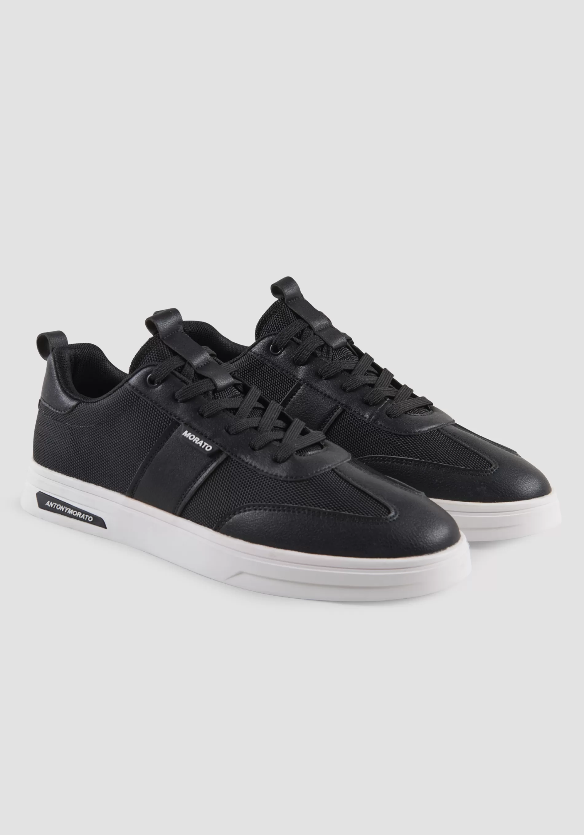 Shop SNEAKER DERMOT NYLON IN FABRIC AND FAUX LEATHER Sneakers