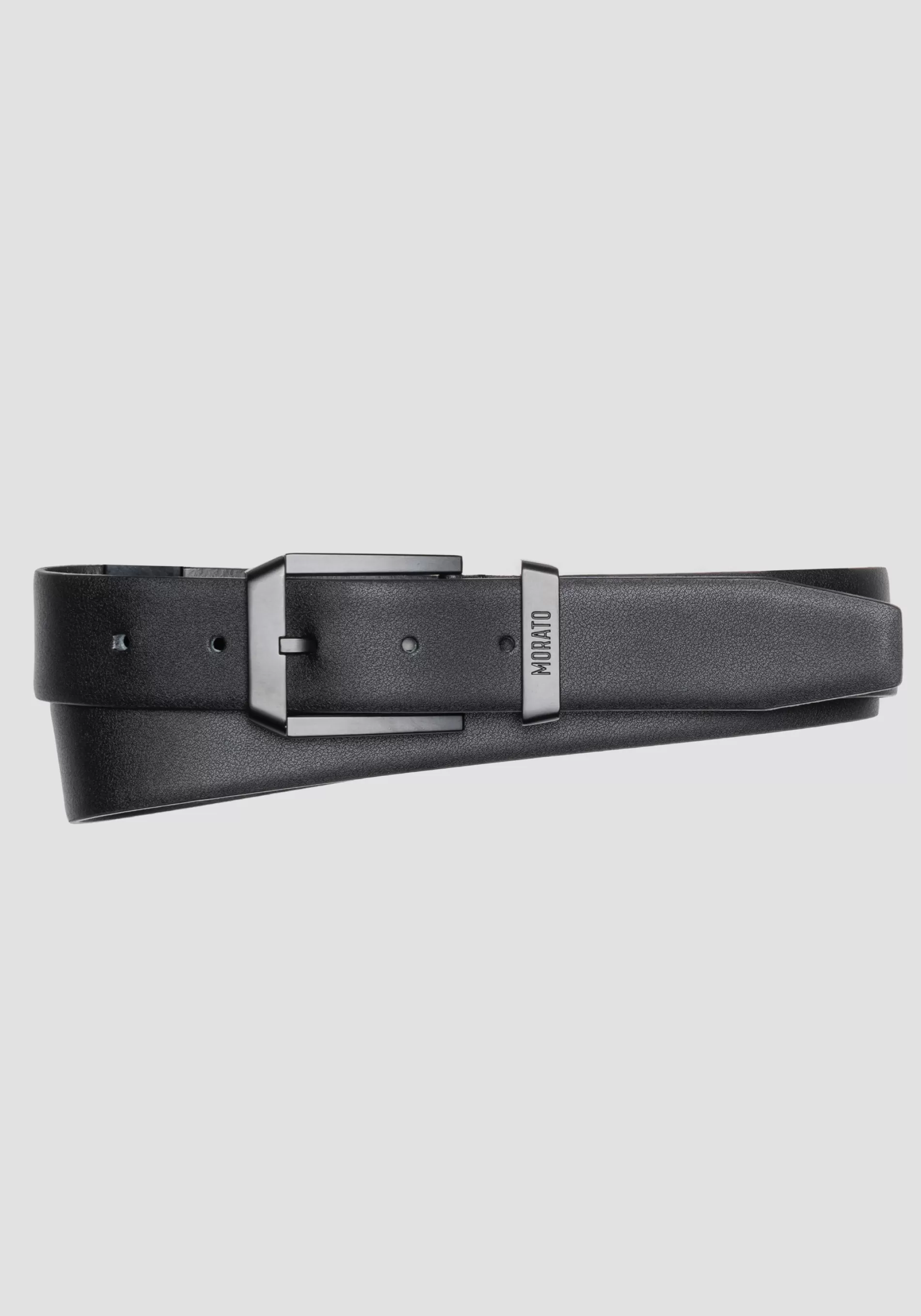 Sale SOLID COLOUR BELT IN SMOOTH LEATHER Belts