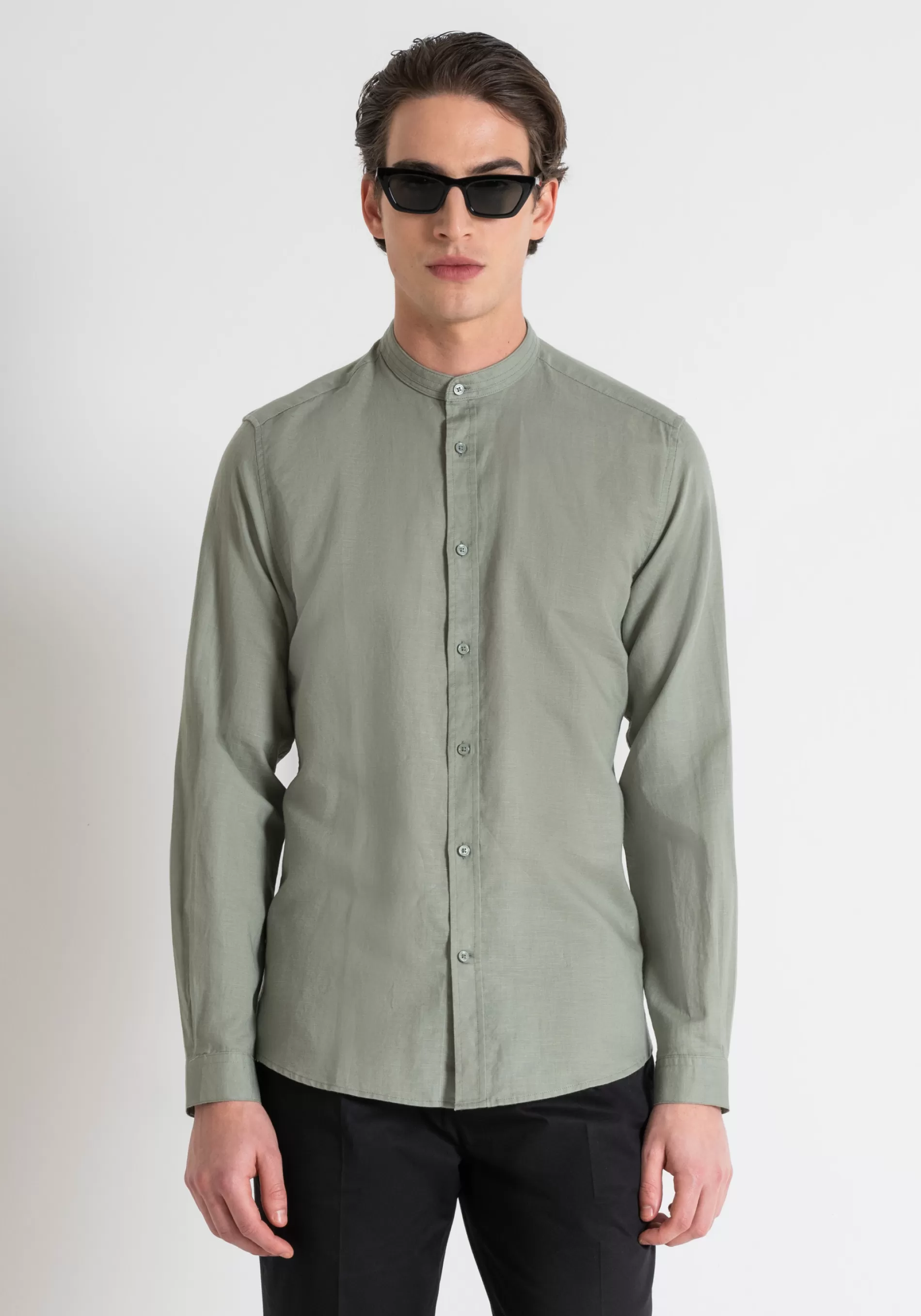 Hot TOLEDO SLIM FIT SHIRT IN LINEN COTTON BLEND Shirts